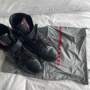 Prada Hightops with Velcro Strap